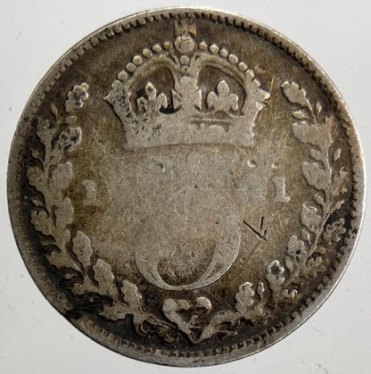 1901 Victoria Threepence Silver Coin | Collectable Grade | a5336