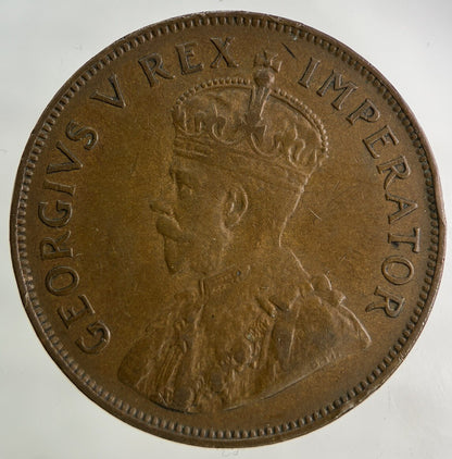 1935 South Africa One Penny Coin | Very High Grade