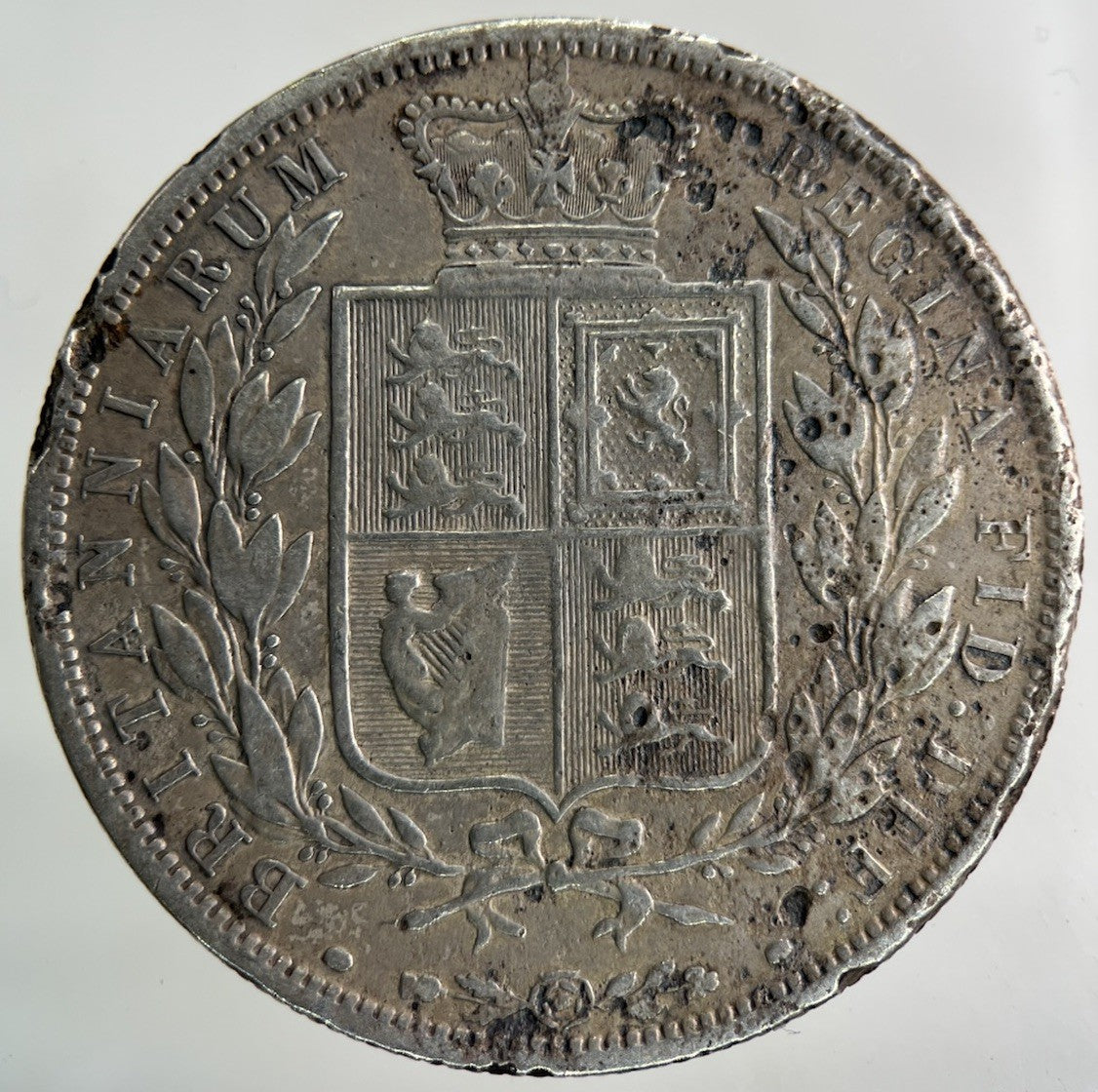 1883 Victoria Half - Crown Silver Coin | Fine Collectable Grade