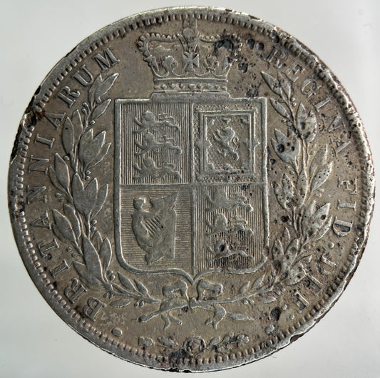 1883 Victoria Half - Crown Silver Coin | Fine Collectable Grade