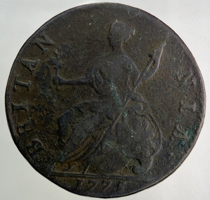 1775 George III 3rd Half - Penny Coin | Fine Collectable Grade