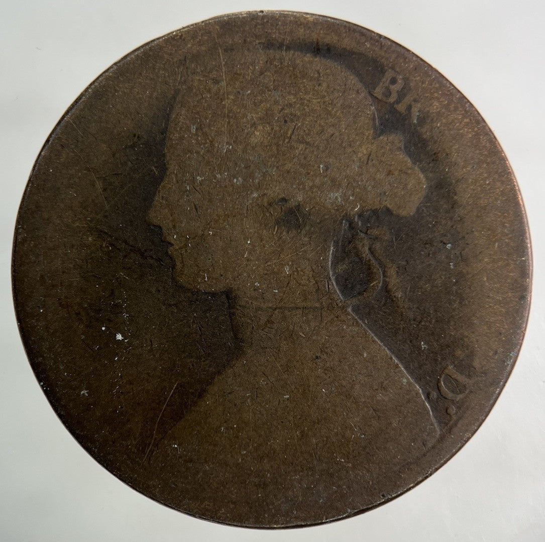 1866 Victoria One Penny Coin | Fair Grade