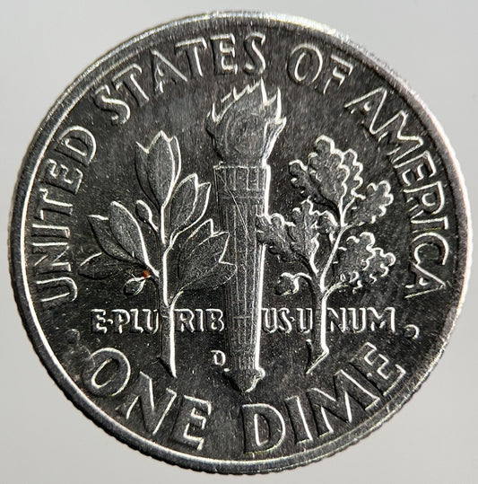 1964 - D US USA Roosevelt Dime Silver Coin | Very High Grade