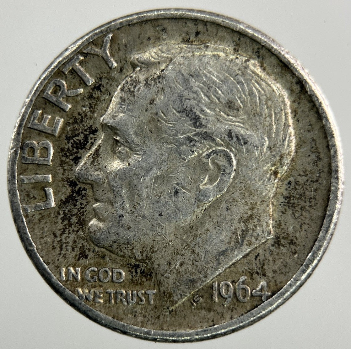 1964 - D US USA Roosevelt Dime Silver Coin | Collectable Grade
