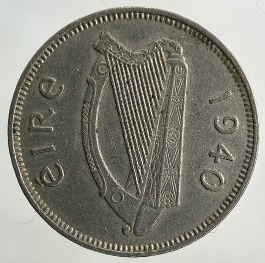 1940 Irish Sixpence Coin | Very High Grade