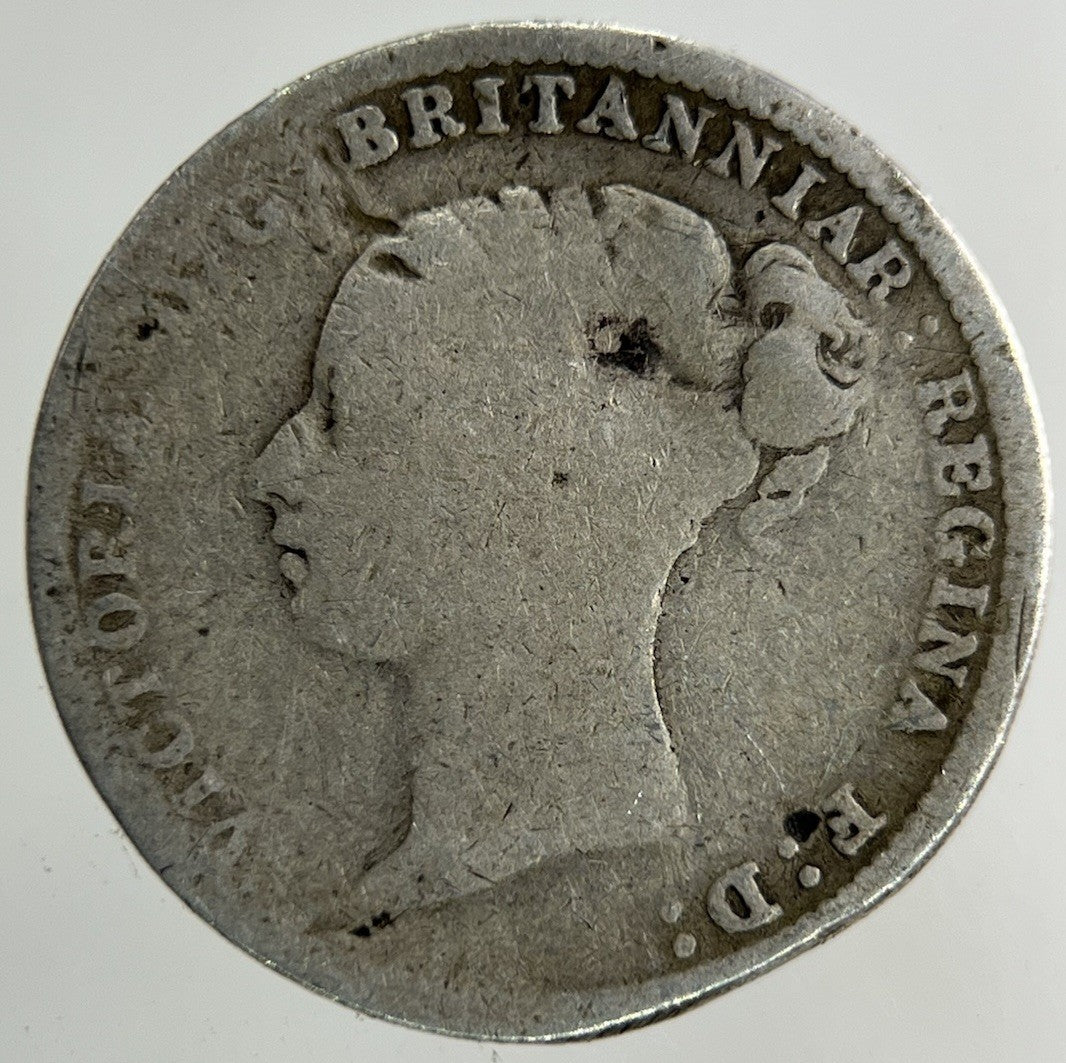 1885 Victoria Threepence Silver Coin | Fair Grade