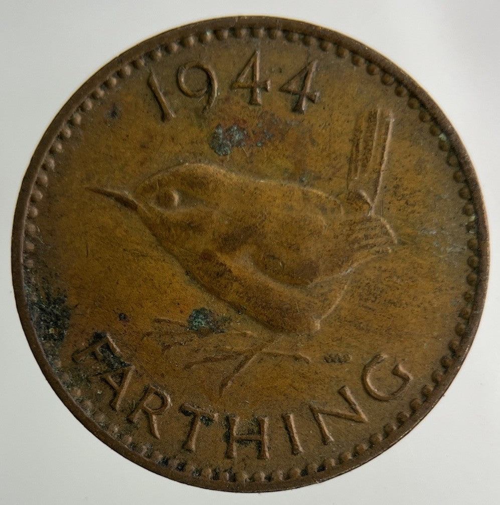 1944 George VI Wren Farthing Coin | Collectable Grade