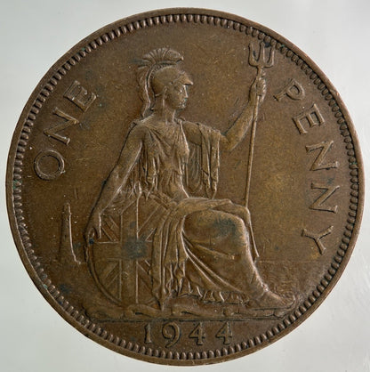 1944 George VI One Penny Coin | Very High Grade