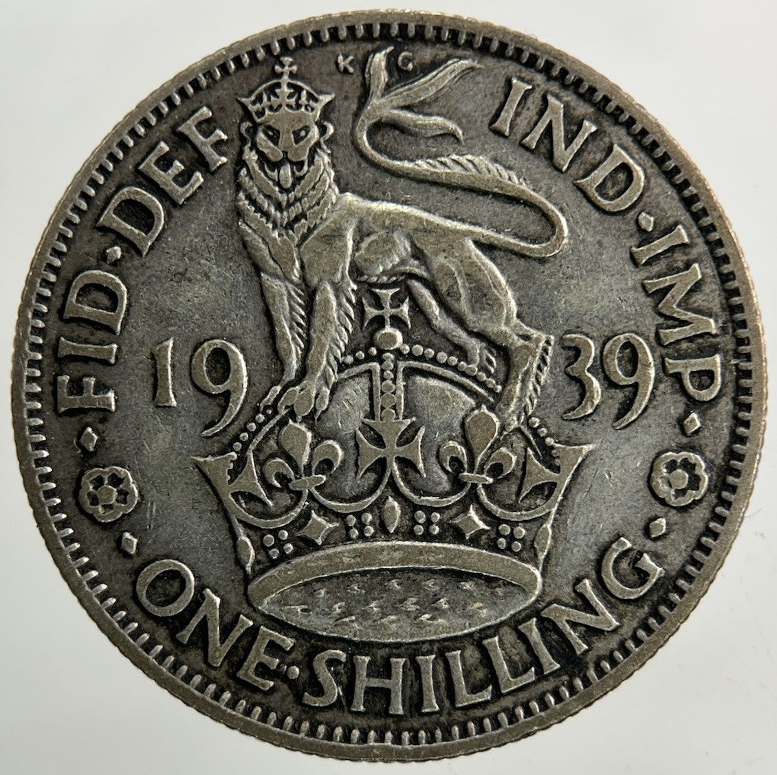 1939 George VI Shilling Silver Coin | Fine Collectable Grade