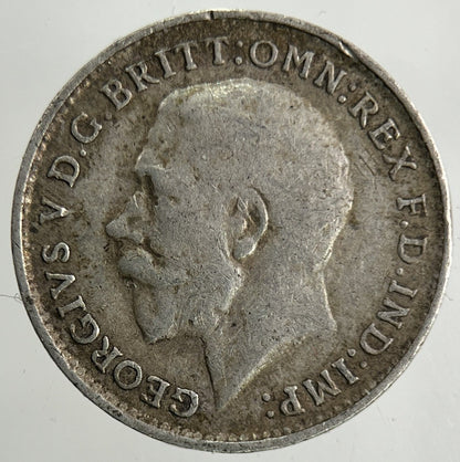 1917 George V Threepence Silver Coin | Fine Collectable Grade