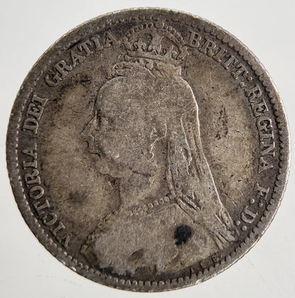 1890 Victoria Sixpence Silver Coin | Collectable Grade | a9824