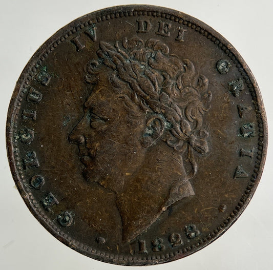 1828 George IV Farthing Coin | Fine Collectable Grade