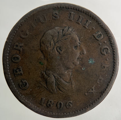 1806 George III 3rd Half - Penny Coin | Collectable Grade