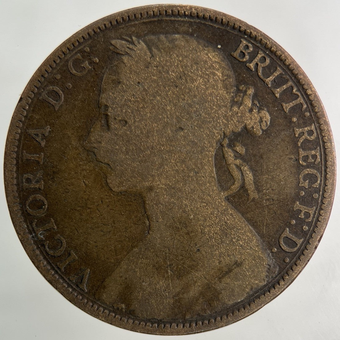 1891 Victoria One Penny Coin | Collectable Grade