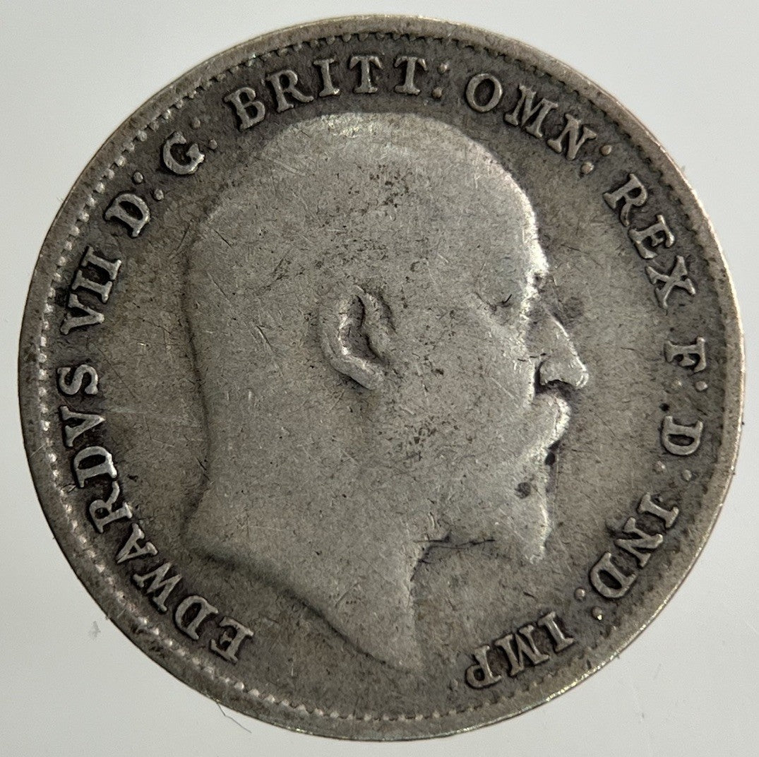 1903 Edward VII Threepence Silver Coin | Fine Collectable Grade