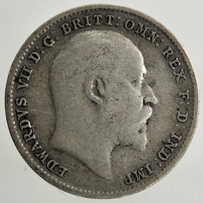 1903 Edward VII Threepence Silver Coin | Fine Collectable Grade