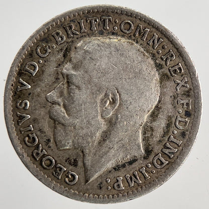 1917 George V Threepence Silver Coin | Fine Collectable Grade | a6933