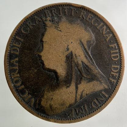 1897 Victoria One Penny Coin | Collectable Grade