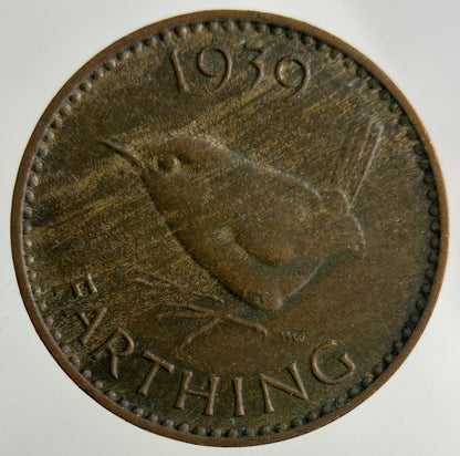 1939 George VI Wren Farthing Coin | Collectable Grade