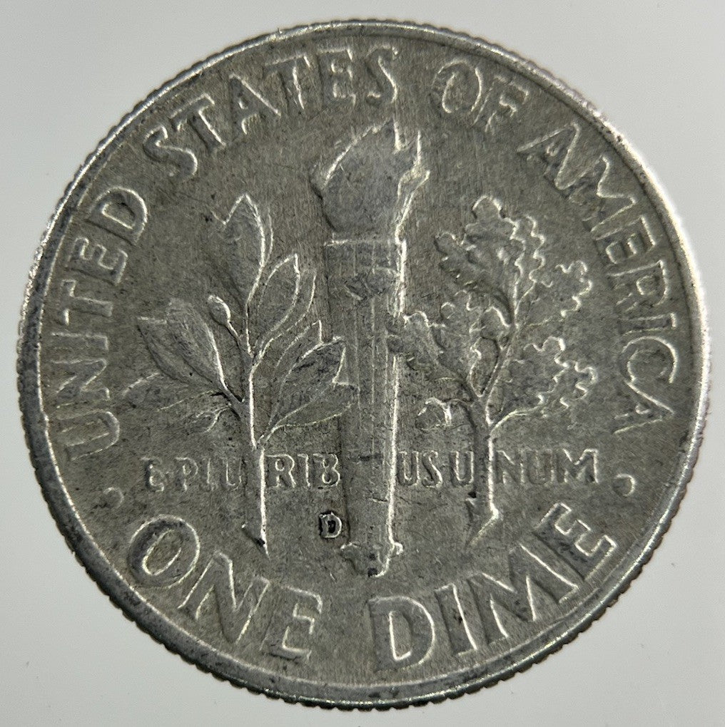 1964 - D US USA Roosevelt Dime Silver Coin | Collectable Grade