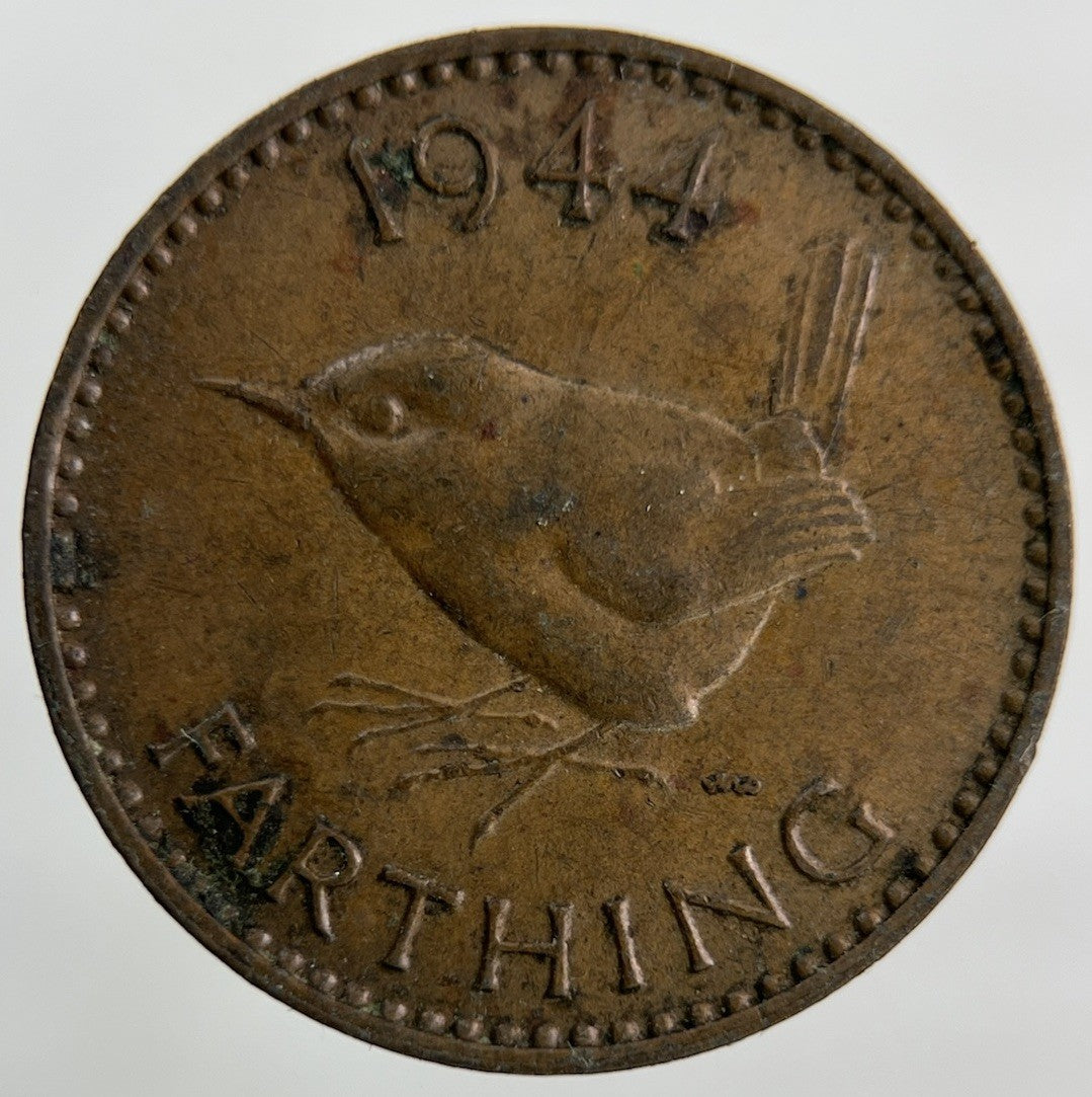 1944 George VI Wren Farthing Coin | Collectable Grade