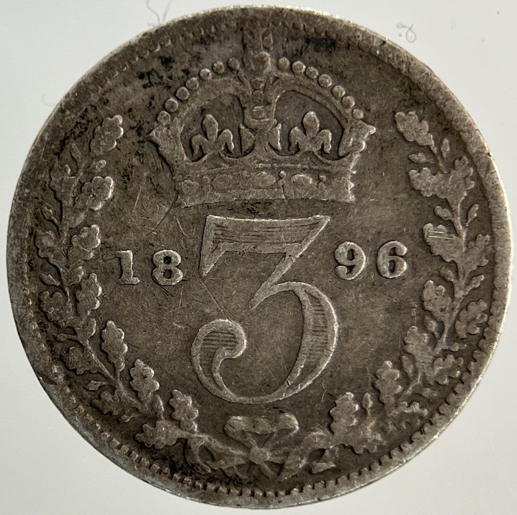 1896 Victoria Threepence Silver Coin | Collectable Grade