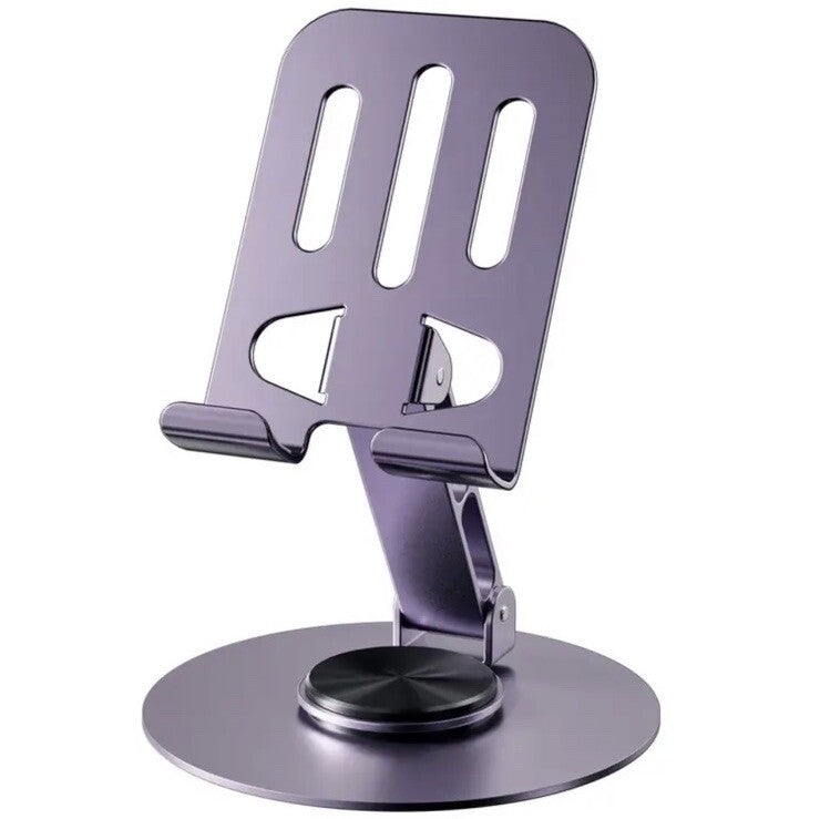 Dark Purple Metal Phone Tablet iPhone Samsung Galaxy Angle Stand - UK Stock