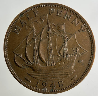 1948 George VI Half - Penny Coin | Fine Collectable Grade