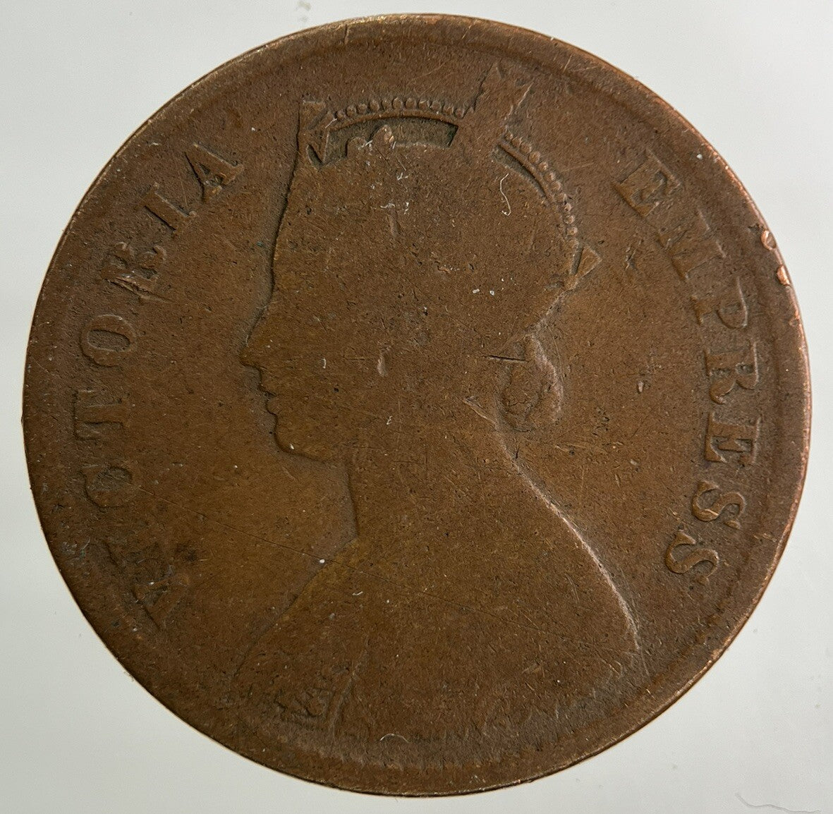 1891 India One Quarter 1/4 Anna Coin | Collectable Grade