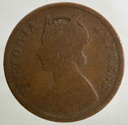 1891 India One Quarter 1/4 Anna Coin | Collectable Grade