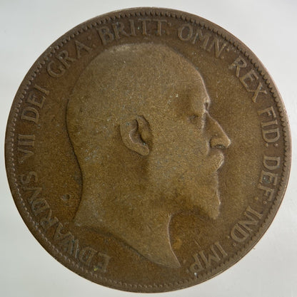 1907 Edward VII One Penny Coin | Collectable Grade
