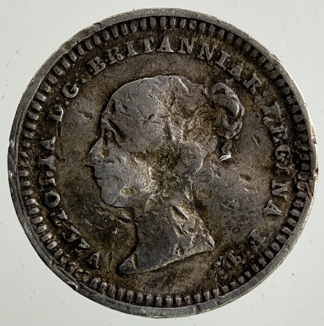 1843 Victoria Three - Half - Pence 1 1/2 Silver Coin | Collectable Grade