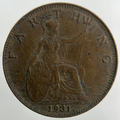 1931 George V Farthing Coin | Collectable Grade
