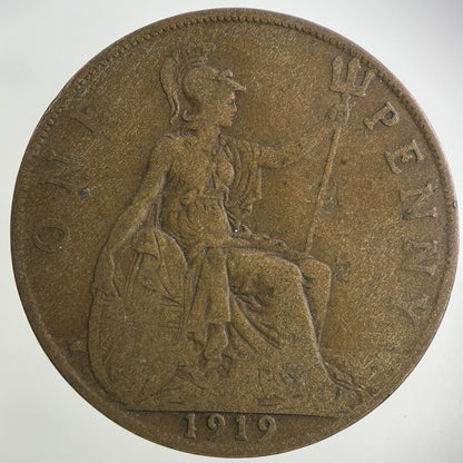 1919 George V One Penny Coin | Collectable Grade