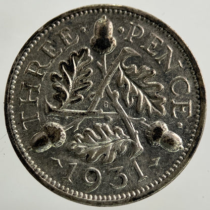 1931 George V Threepence Silver Coin | Collectable Grade