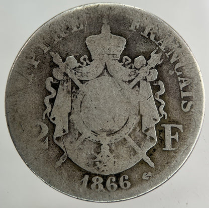 1866 France 2 Francs Silver Coin | Collectable Grade