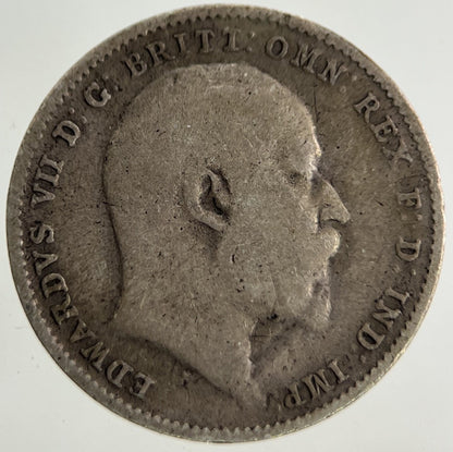 1907 Edward VII Threepence Silver Coin | Collectable Grade