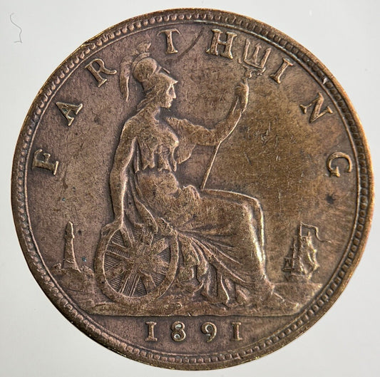 1891 Victoria Farthing Coin | Fine Collectable Grade