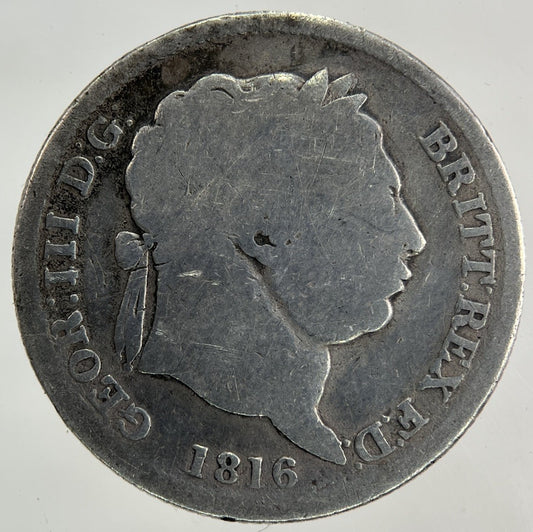 1816 George III 3rd Shilling Silver Coin | Fair Grade