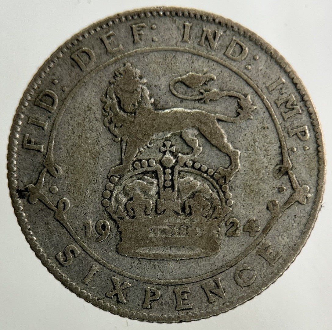 1924 George V Sixpence Silver Coin | Collectable Grade