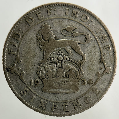 1924 George V Sixpence Silver Coin | Collectable Grade