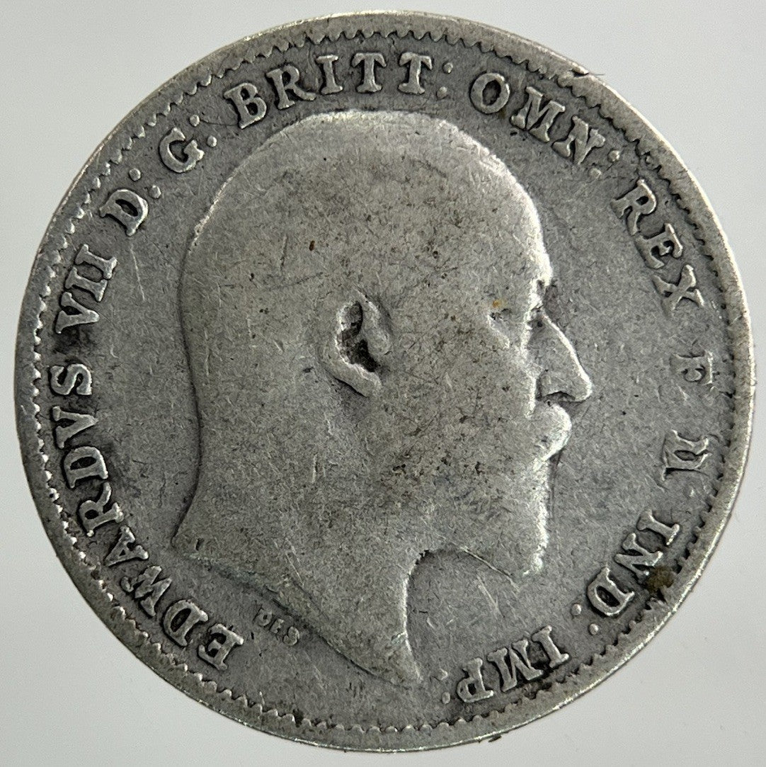 1908 Edward VII Threepence Silver Coin | Collectable Grade