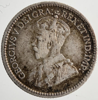 1912 Canada 5 Cents Silver Coin | Fine Collectable Grade | a6387