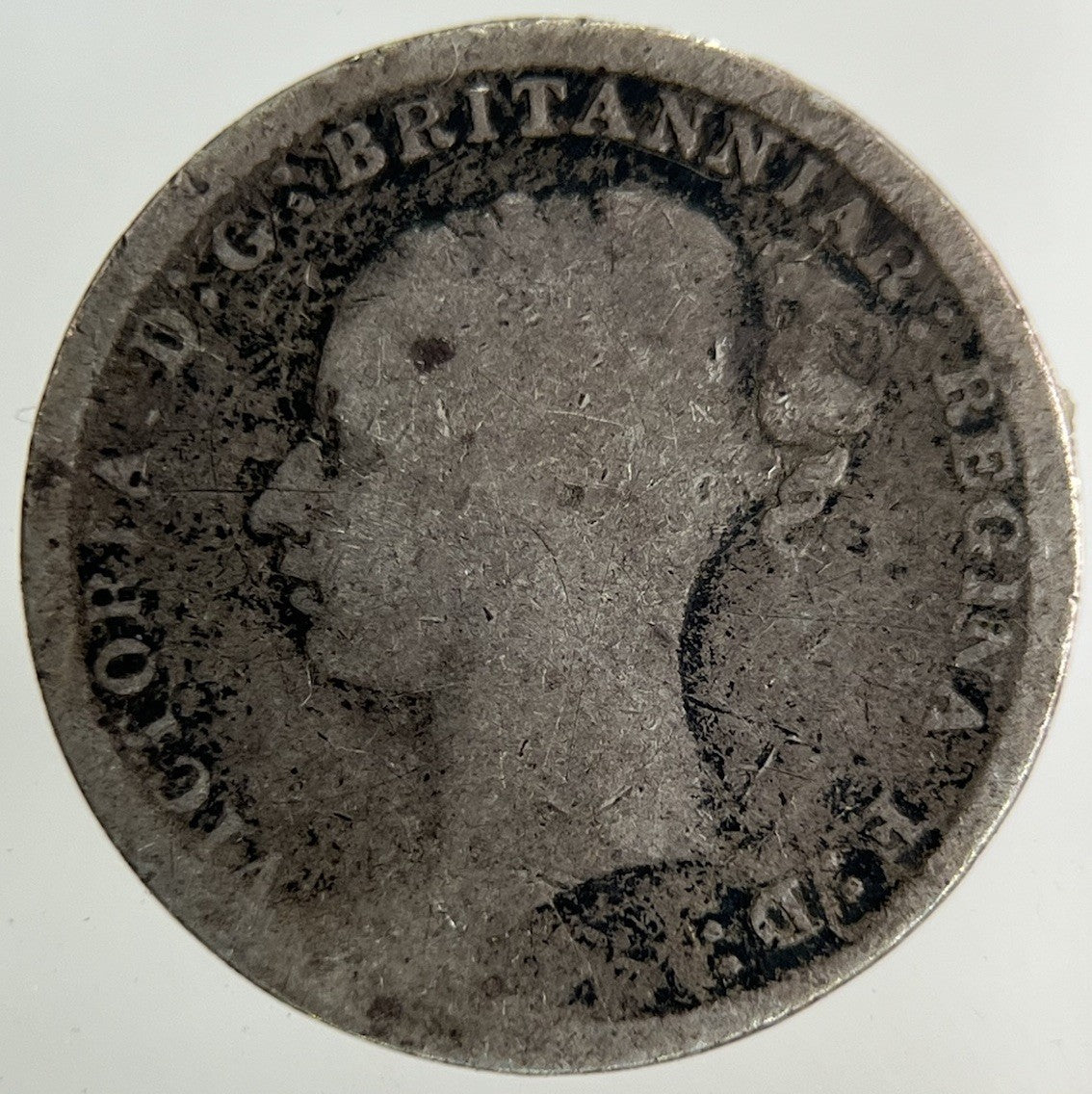 1886 Victoria Threepence Silver Coin | Fair Grade