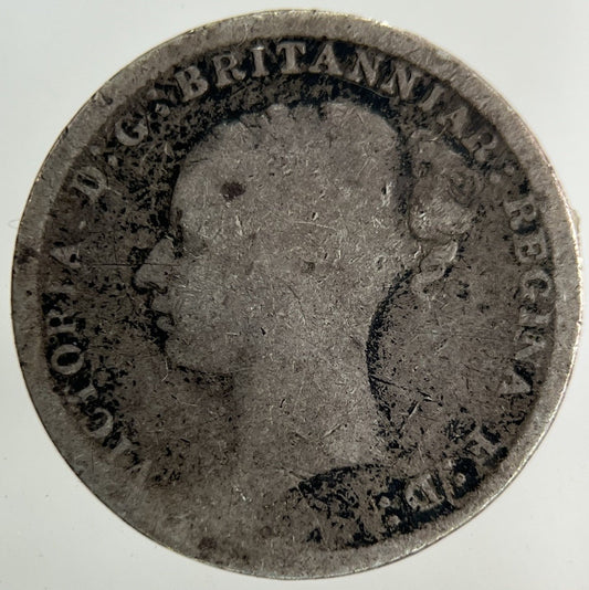 1886 Victoria Threepence Silver Coin | Fair Grade