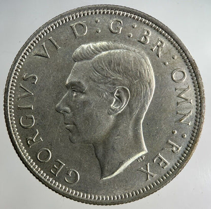1945 George VI Half - Crown Silver Coin | Fine Collectable Grade
