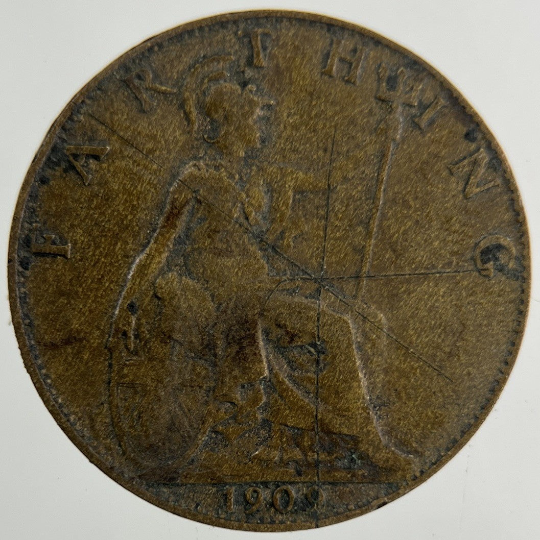 1902 Edward VII Farthing Coin | Fair Grade