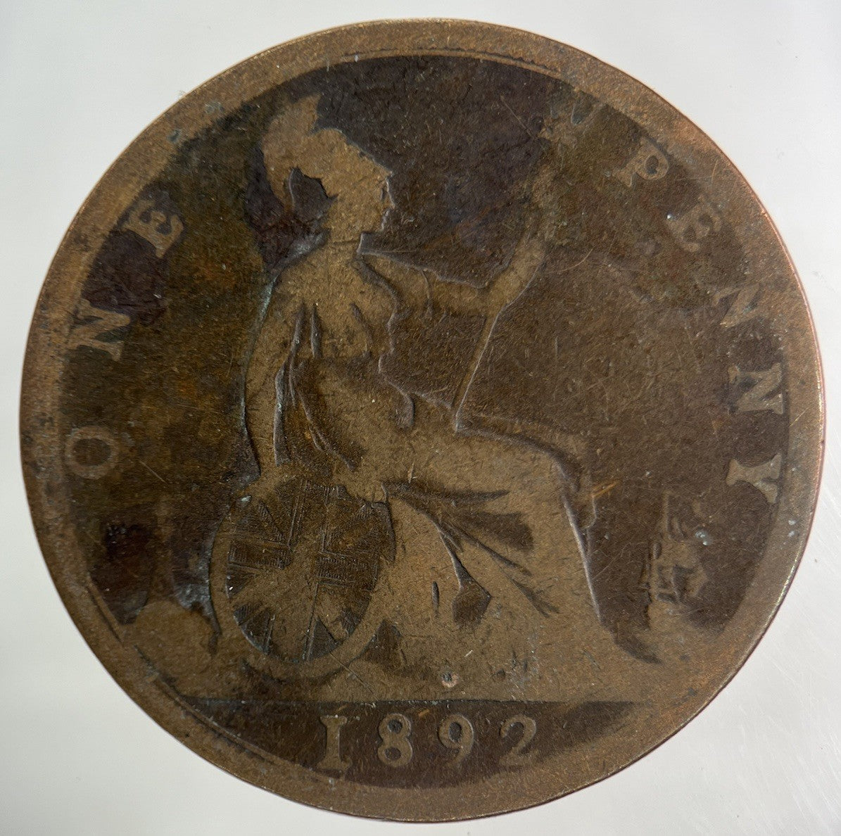 1892 Victoria One Penny Coin | Collectable Grade