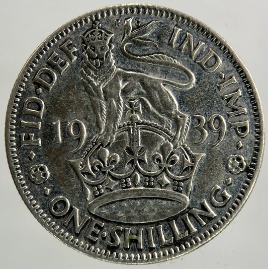 1939 George VI Shilling Silver Coin | Fine Collectable Grade