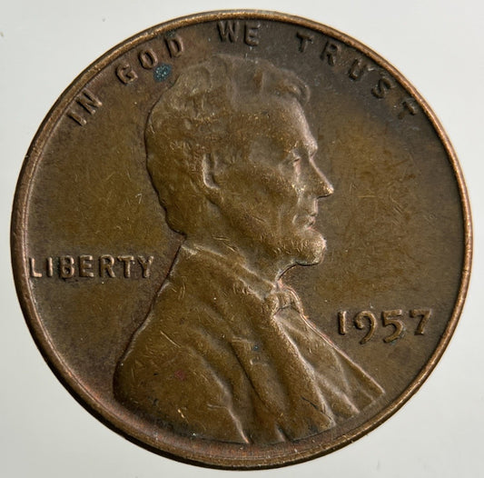 1957 US USA Lincoln One Cent Coin | Very High Grade